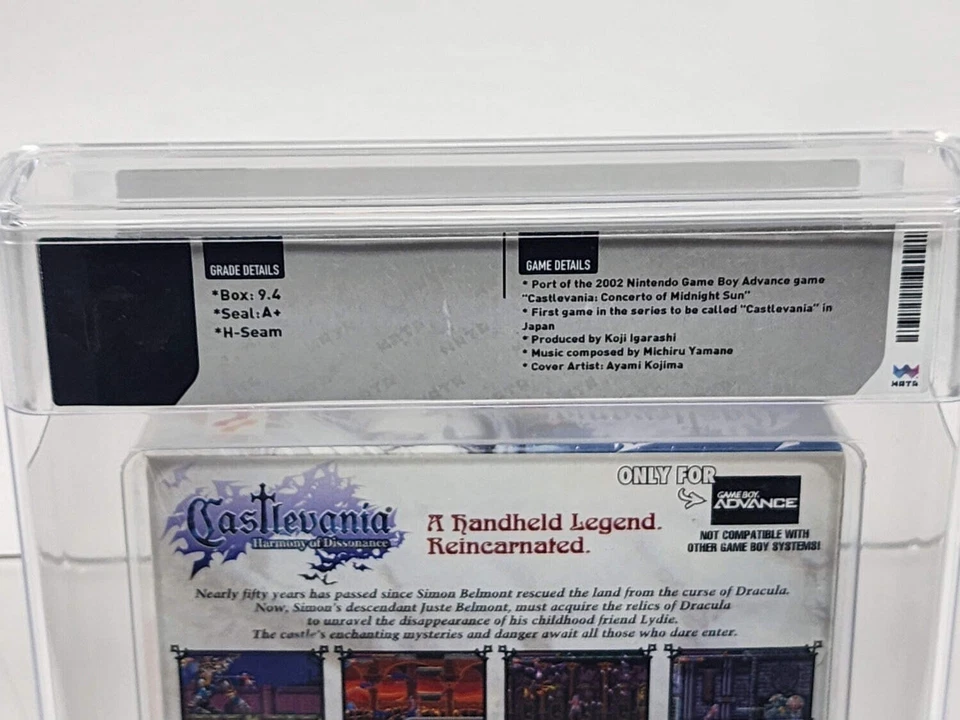 Castlevania Harmony of Dissonance (Nintendo GameBoy Advance, 2002) Wata 9.4 A+ - Image 3 of 3