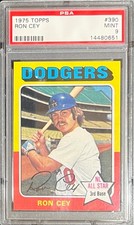 MINT PSA 9 1975 TOPPS RON CEY PENGUIN #390 DODGERS POP 153 ONLY 6 HIGHER