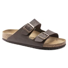 Birkenstock Unisex Arizona Birko-Flor, Black & Dark Brown, Various Sizes, New