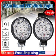 4Pcs 4.5" Round LED Work Lights,Spot Flood Off Road Driving Fog Lamps for Truck