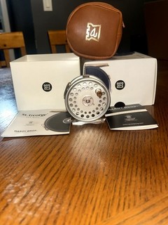 Hardy Bros. St. George Spitfire Fly Fishing Reel w/ Box & Pouch Made in England
