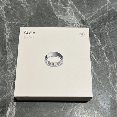 Oura Ring Gen 4 Size 11 Silver Brand New Unopened