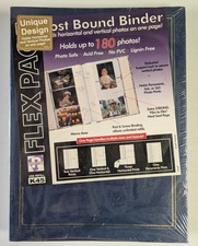Flex Page Post Bound Photo Album Binder Holds 180 Photos New