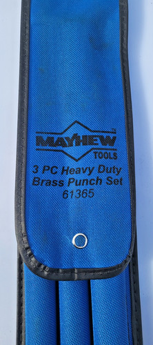 Mayhew 61365 Mayhew 3-PC HEAVY DUTY BRASS PUNCH SET