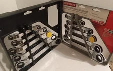 Craftsman 5pc METRIC & 5pc SAE 12pt Ratchet Offset Box Wrench Sets 43375 43376