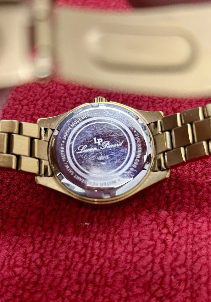 Lucien Piccard 12913 Gold Tone Quartz Analog Watch - Image 4 of 4