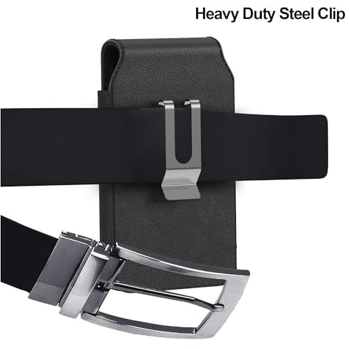 CoverON Holster For Google Pixel 10 9 Pro 8a 8 7a 6a 5 4, Cell Phone Case Belt Clip Carabiner Card ID Holder Vertical Heavy Duty Nylon CellPhone Holder Bag (Fits With