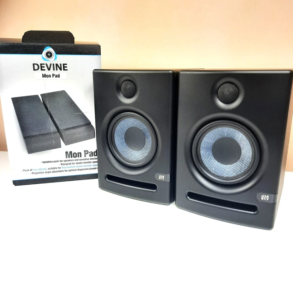 2x PreSonus Eris E5 Studio Monitor Near Field Speakers Black - Image 3 of 4