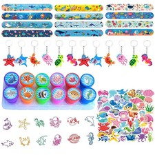 Eymobad Set di accessori per feste con animali marini 86 pezzi con por