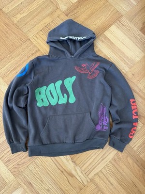 hbat Kanye West Holy GodLivesHere Hoodie Sweatshirt Gray Pullover Adult Large