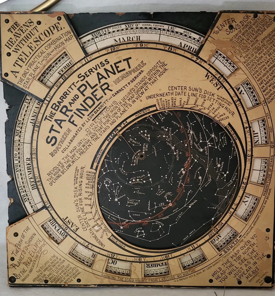 1906 Barritt Serviss Star and Planet Finder - Изображение 2 из 4