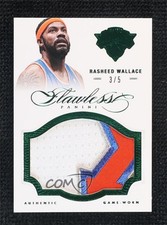 2012-13 Panini Flawless Patch Emerald 3/5 Rasheed Wallace #69 Patch 2b6