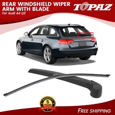 TOPAZ Rear Windshield Wiper Arm with Blade for Audi A4 Q3 8K9955407 8K9955425