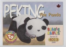1999 Ty Beanie Babies Series 2 Chase Maple Leaf Peking the Panda #207 ha8