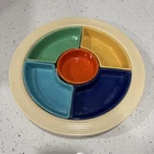 Vintage FiestaWare original Relish Tray 6 colors Homer Laughlin - See Photos