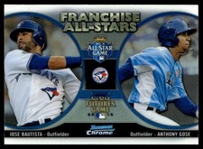 2012 Bowman Chrome Franchise All-Stars Anthony Gose/Jose Bautista Toronto Blue
