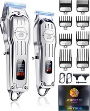 KIKIDO Hair Clippers Professional Cordless for Men, Barber Hair...