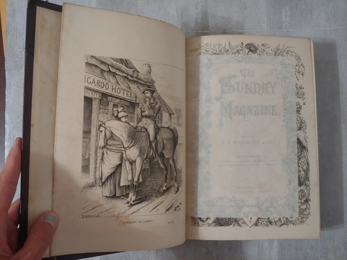 Antike gebundene Sonntagszeitschrift 1873 schön illustriertes Christentum - Bild 7 von 22