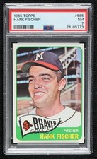 1965 Topps High # Hank Fischer #585 PSA 7 0i87