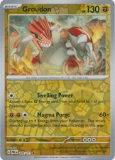 Groudon 049/131 Holo Rare Prismatic Evolutions Pokemon Reverse Holo Near Mint