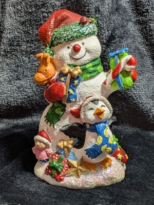 ''Christmas Medley'' Numbered and Signed San Francisco Music Box Company  Snowman 