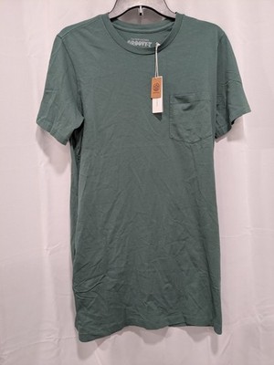 Outerknown Women's Groovy-T Relaxed T-Shirt Dress Small Dark Green 1028