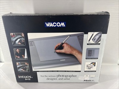 Wacom Intuos 2 Platinum 9x12 Professional Pen & Tablet Graphics Drawing Pad READ