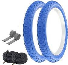PRO Bicycle TIRE 16" x 2.125 Blue COMP 3 2 TIRES, HEAVY-DUTY TUBES, STRIPS