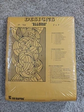 RC Rug Crafters Designs "Allegro" (35-566) 2' X 3' Rug Hooking Kit 1976