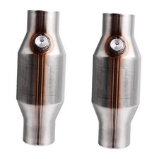 2.5 Inch Inlet Outlet Catalytic Converter Universal High Flow Front Catalytic