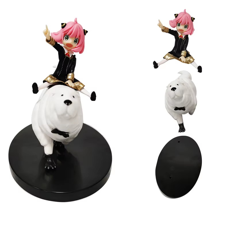 SPY×FAMILY Anya Forger Bond Forger Riding Posture Anime Action Figure Toys 14CM