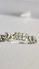 10ct White Gold 0.20ct Natural Diamond Eternity Ring , size Q