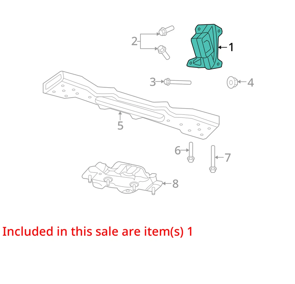 SE ADAPTA A JEEP LIBERTY MOUNT 2006-2007 52129268AE - NUEVO OEM Foto 3 de 4