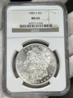 1880-S $1 Morgan Dollar NGC MS65 San Francisco 90% Silver US Coin