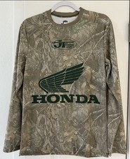Honda JT Racing Shirt Mens Size Large Jersey Long Sleeve Mossy Camo Green NEW