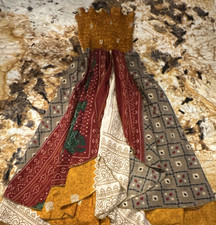 Beautiful dress from India Bohemian Multicolor Patchwork Maxi Long Strapless