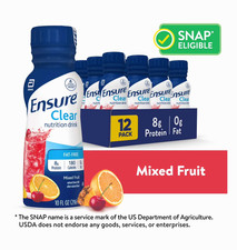 Ensure Clear Mixed Fruit Nutritional Drink - 8g Protein, 15 Vitamins, 12 Pack