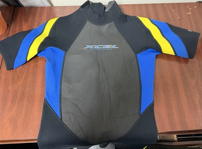 #ad Xcel Shorty Wetsuit Size XL Performance Series Men’s 2mm Short Sleeve Back Zip $14.49
