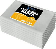 Packing Paper Sheets for Moving | 640 Sheets | 27" X 17" | 20Lb | Made in USA |