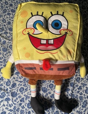 SpongeBob Squarepants Plush Backpack Nickelodeon  NWT Small Zippered Storage