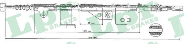 LPR Bremsseil Seilzug Feststellbremse C0499B FüR WP11 Nissan Primera Traveller-image
