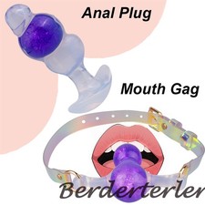 Silicone Ball Gag Slave BDSM Mouth Gags Harness Submissive Bondage Toy