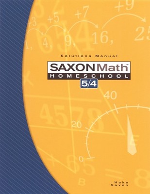 Saxon Math Homeschool 5 / 4 by Stephen Hake