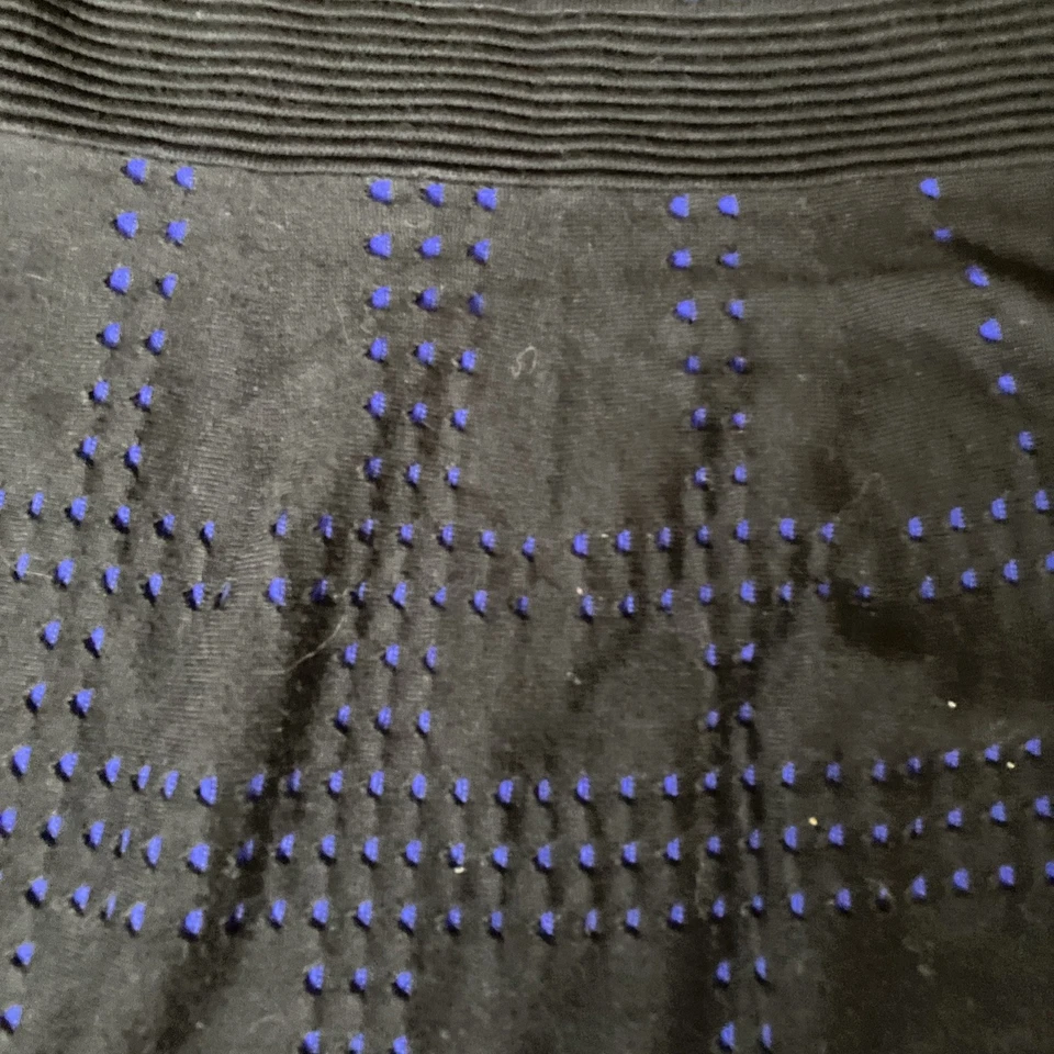 Vestido Suéter Tejido Pullover Negro Y Azul LANE BRYANT Talla 22/24 Manga 3/4 Foto 2 de 4