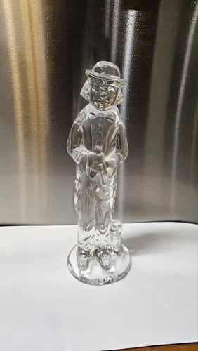 Vintage Waterford Crystal Clown with Dog Figurine