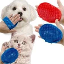 Pet Dogs Cats Palm Brush Shower Bathing Hair Grooming (Random Color) NGL-2RB