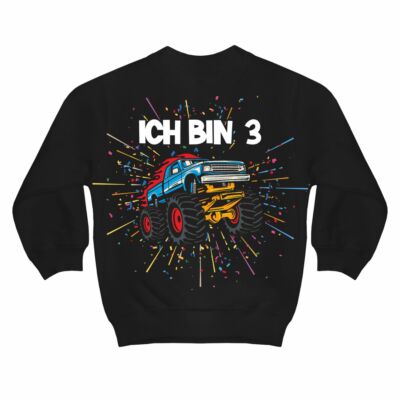 Kinder Pullover Monstertruck Motive Ich bin 3 Jahre geburtstag auto geschenk 
