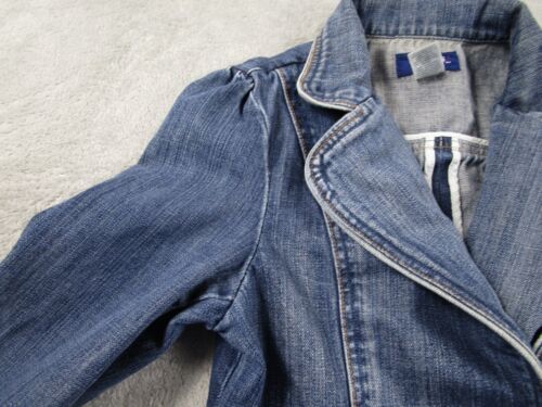 Guess Denim Jacket Womens Medium Blue Y2K Pockets Vintage Casual - Picture 3 of 7