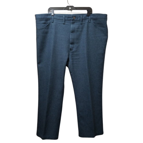 Wrangler Wrancher Dress Pants Men's 46x26 Blue Heather Slacks (82HU)