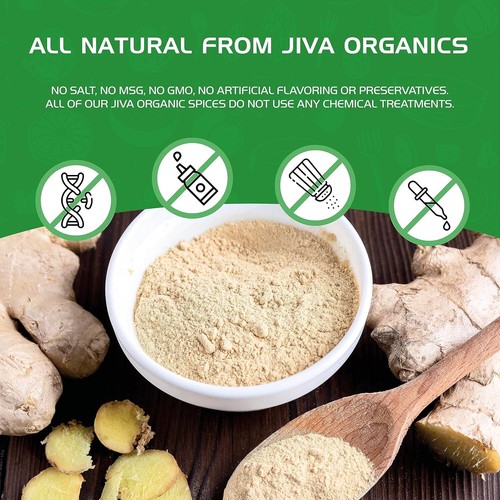 Radice di Zenzero Biologica in Polvere, 1 Lb Bulk - Non OGM - per Cucinare, Bak - Foto 8 di 9